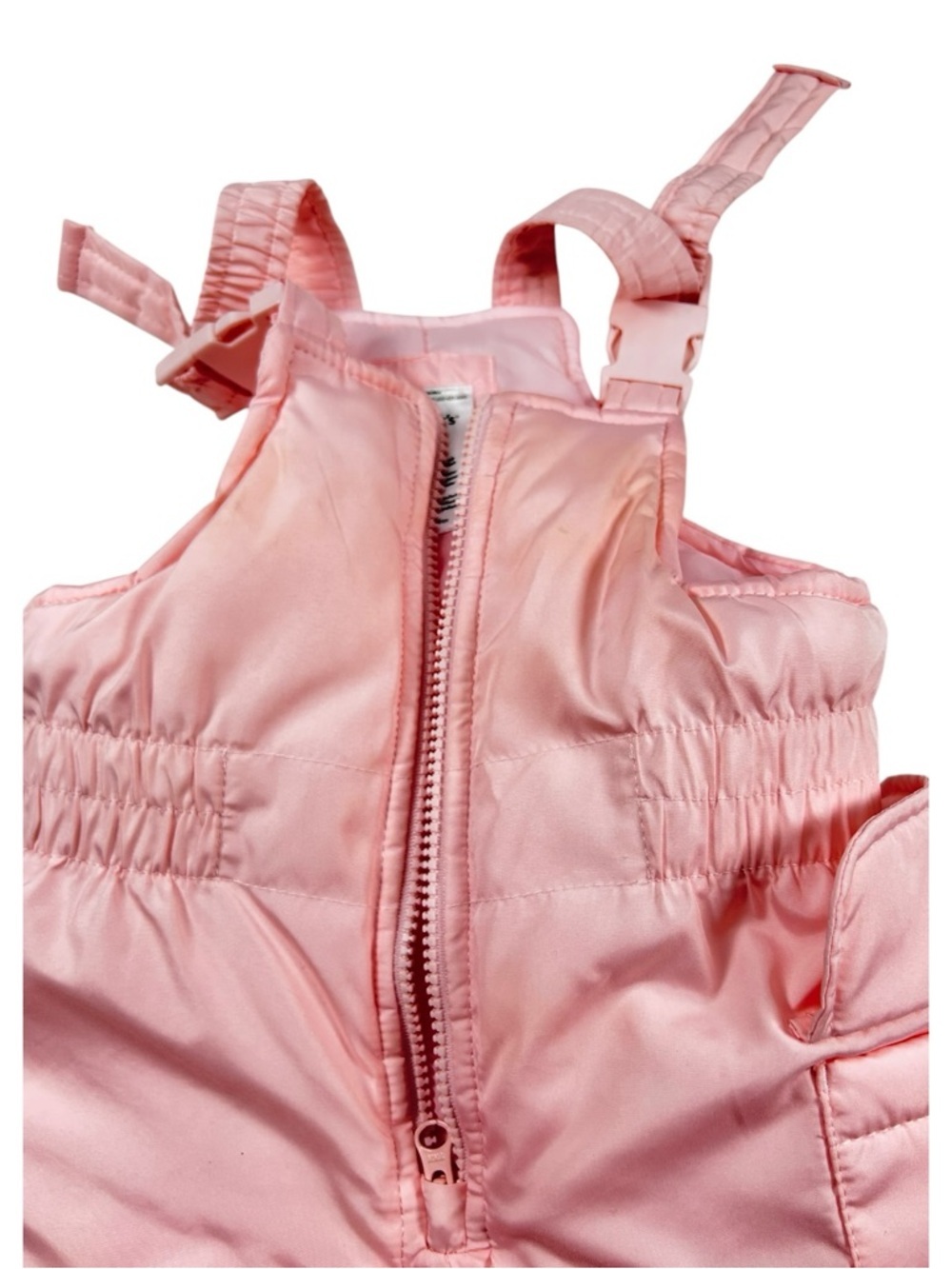 Carter’s Pink Snow Bib Pants 18 Months Baby Girl Winter Snowsuit Overalls - Picture 5 of 7